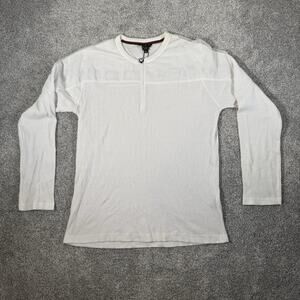 Cavi Waffle Knit Thermal Shirt 4XL Quarter Zip Streetwear Layering Hip Hop Urban